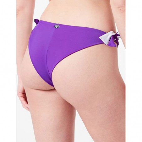 Bas de bikini brésilien violet - réglable cotés du 36 au 46