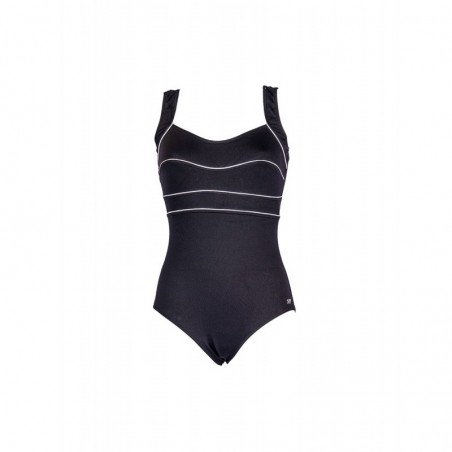 Maillot de bain 1 pièce femme gainant noir et blanc taille 36 à 52