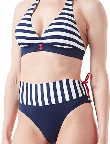 V Shirt Maillot de bain 2 pièces pour femme, bandeau sans bretelles, bikini  taille haute, maillot de bain 52