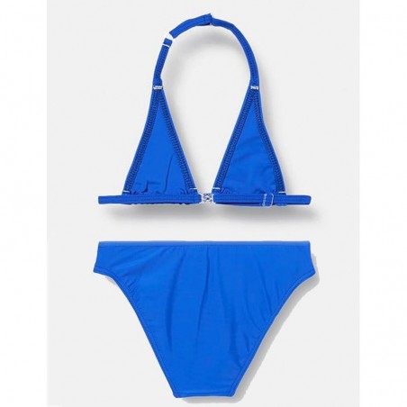 2 pièces fille, triangle ajustable & culotte classique, bleu électrique, tailles 4 à 14 ans