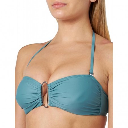 Ensemble 2 pièces bandeau et culotte haute, vert gris, bonnet C du 36 à 46