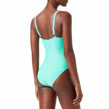 Maillot de bain 1 pièce femme uni Vert Menthe