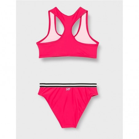 Maillot 2 pièces brassière rose Tropical Summer, culotte avec galon - du 6 au 16 ans