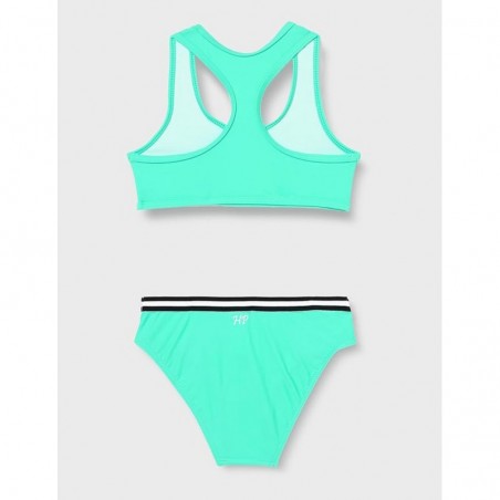 Maillot 2 pièces brassière vert d'eau Tropical Summer, culotte avec galon - du 6 au 16 ans