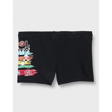 Boxer de bain garçon noir motif gamer - du 4 au 14 ans