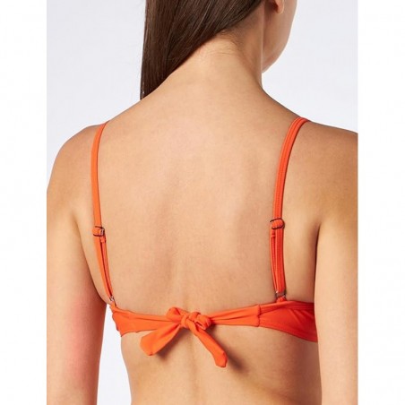 Maillot 2 pièces orange, haut armature et coques moulées, culotte ajustable - du 36 au 46