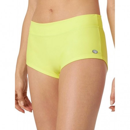 Maillot deux pièces jaune, haut triangle et shorty - taille 34 à 46