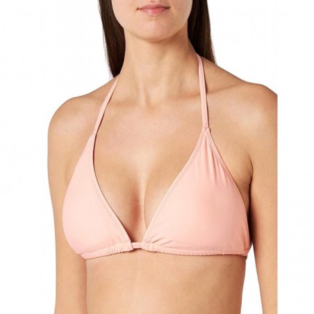 Bikini rose poudré haut triangle et culotte brésilienne - taille 34 à 46