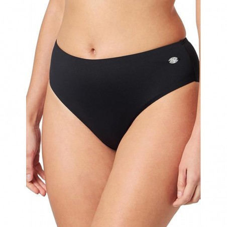 Maillot 2 pièces gainant noir, haut armature, culotte taille haute, du 38 à 50