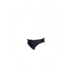 Slip Maillot de bain garcon uni noir permanent basic et sport