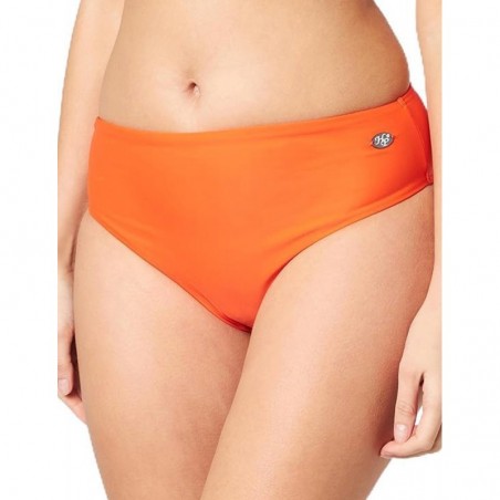 Maillot 2 pièces gainant orange, haut armature, culotte taille haute, du 38 à 50