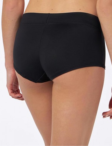 Maillot de bain 2 pièces noir, haut triangle et shorty - taille 34 à 46 - Dos culotte