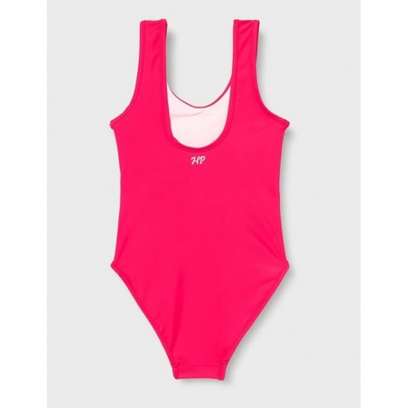 Maillot de bain 1 pièce fille rose avec message - 6 à 16 ans