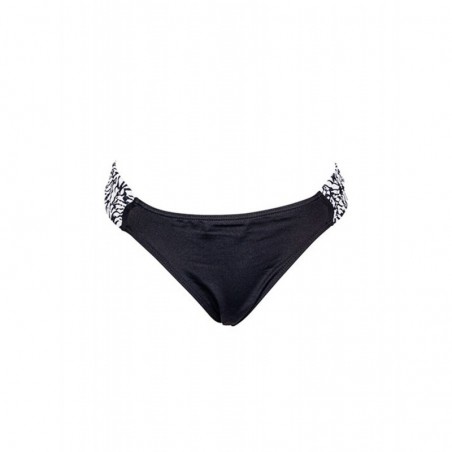 Culotte échancrée maillot de bain femme noir et blanc