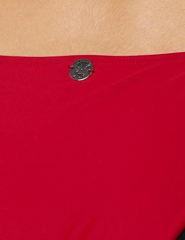 Bas de maillot de bain menstruel rouge taille basse Bali du 36 au 46 - Détails