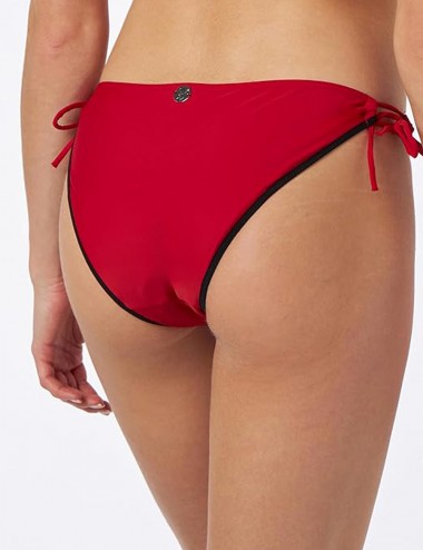 Bas de maillot de bain menstruel rouge taille basse Bali du 36 au 46 - Dos