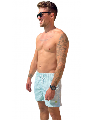 Boardshort Homme Blanc à...