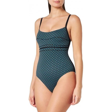 Maillot de bain une pièce motif géométrique - Élégance et maintien