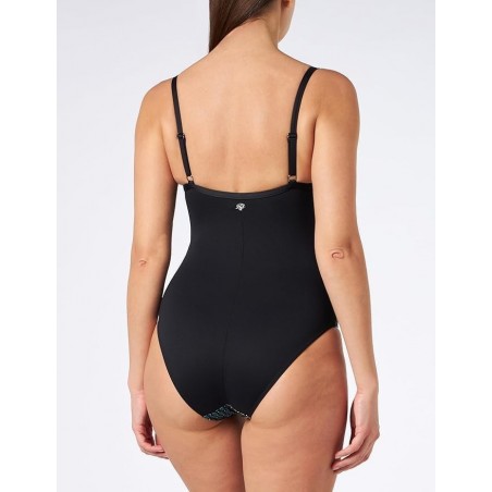 Maillot de bain une pièce motif géométrique - Élégance et maintien