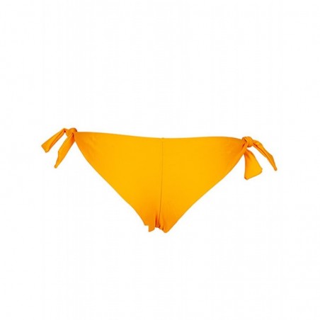 Bas de maillot de bain femme brésilien tanga uni jaune