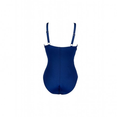 Maillot de bain uni marine 1 pièce femme