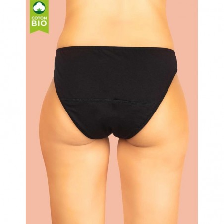 Culotte menstruelle ado flux léger en coton bio Eglantine